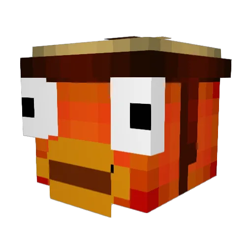 mister_Andres Minecraft avatar head, 3D render