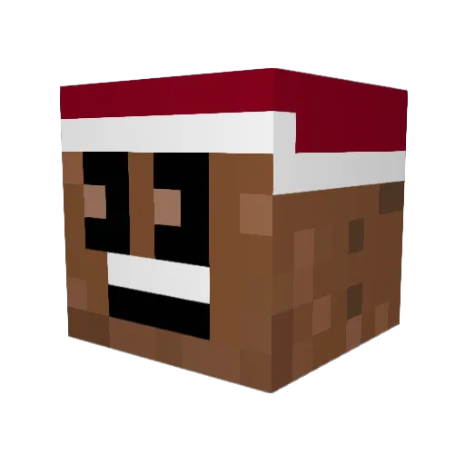 mister_hankey Minecraft avatar head, 3D render
