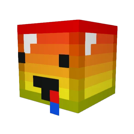 mister_moocow Minecraft avatar head, 3D render