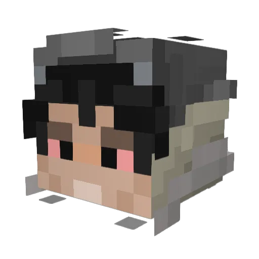 mister_wvw Minecraft avatar head, 3D render
