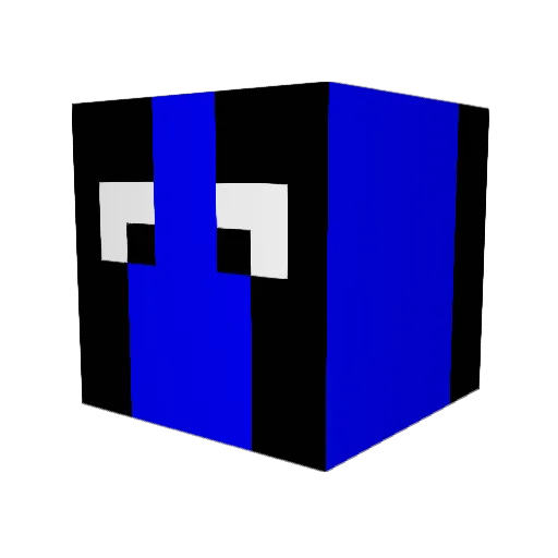 misterbubble Minecraft avatar head, 3D render