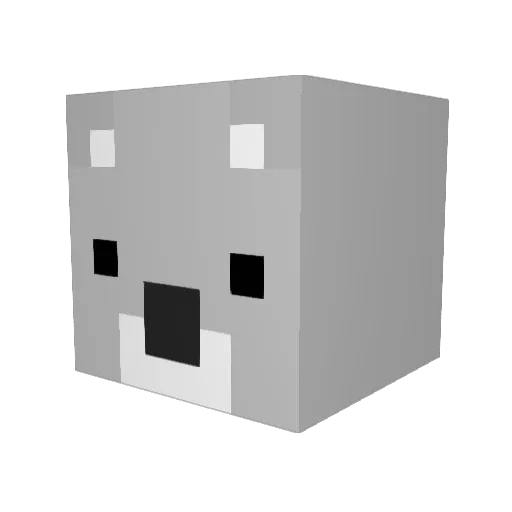 mistercap26 Minecraft avatar head, 3D render