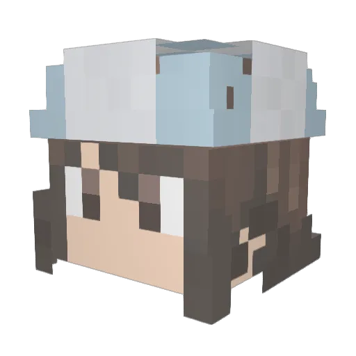 misterdiddler Minecraft avatar head, 3D render