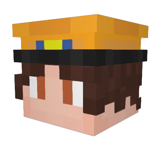 misterfp Minecraft avatar head, 3D render