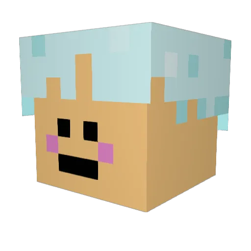 misterfraisard Minecraft avatar head, 3D render