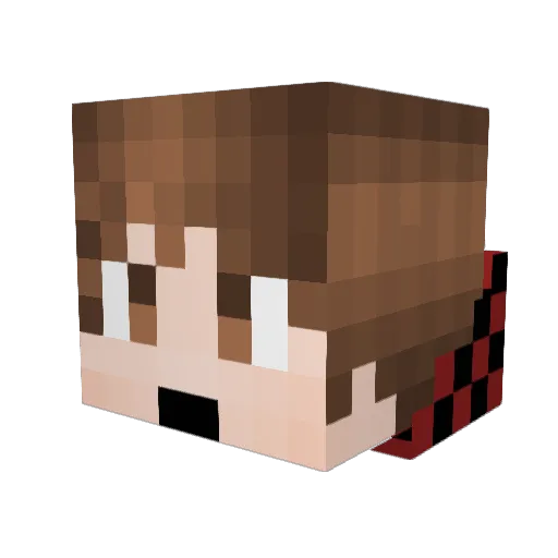 misterkgb Minecraft avatar head, 3D render