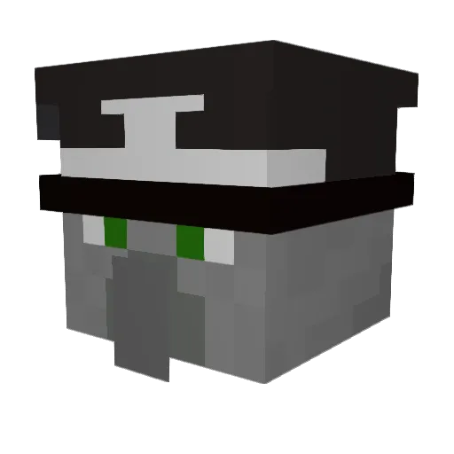 mistermaster17 Minecraft avatar head, 3D render