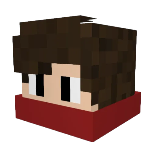mistermat1 Minecraft avatar head, 3D render