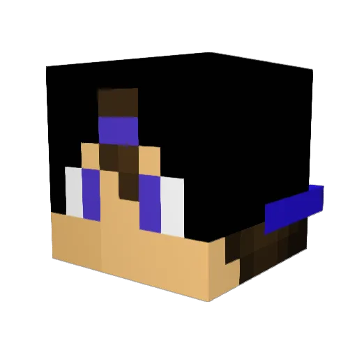 mistermessas Minecraft avatar head, 3D render