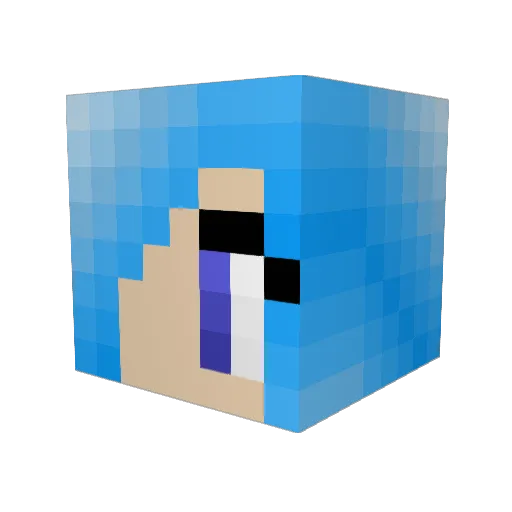 mistermoustachio Minecraft avatar head, 3D render