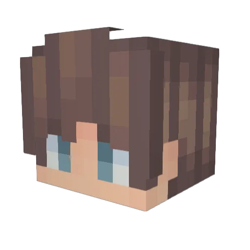 misternonny Minecraft avatar head, 3D render