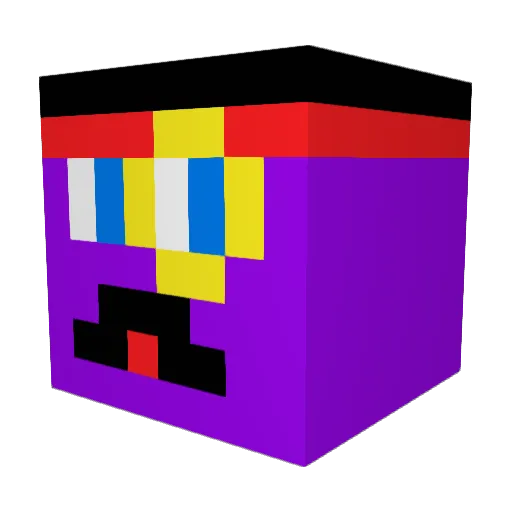 misterpulpo Minecraft avatar head, 3D render