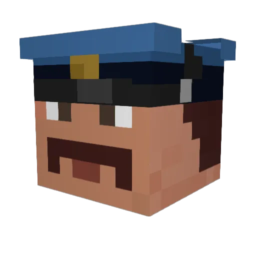 misterschimmel Minecraft avatar head, 3D render