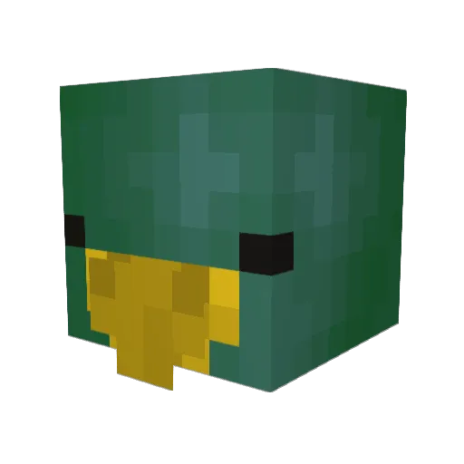 mistershu Minecraft avatar head, 3D render