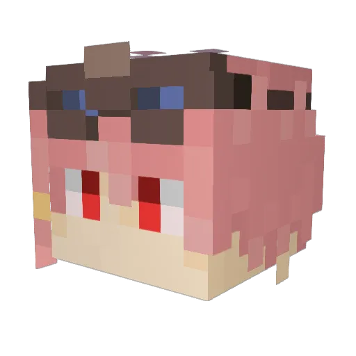 mistersoftee Minecraft avatar head, 3D render