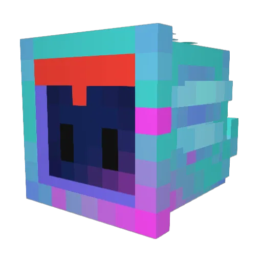 misteryuu Minecraft avatar head, 3D render