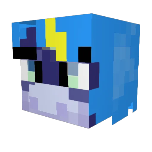 misterz100 Minecraft avatar head, 3D render