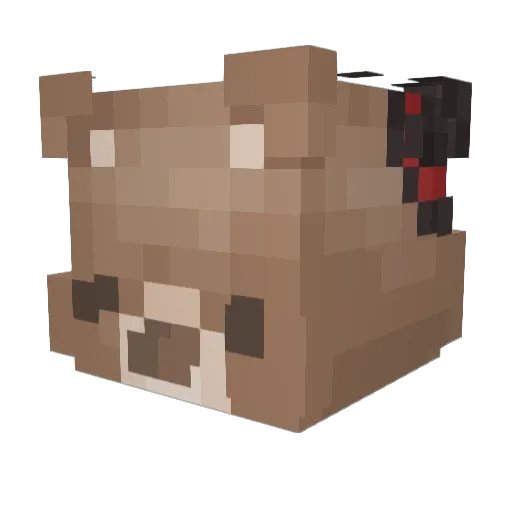 misthel Minecraft avatar head, 3D render