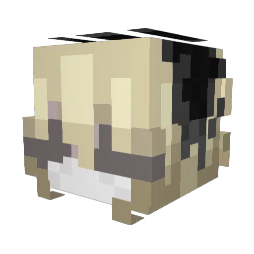 mistiarity Minecraft avatar head, 3D render