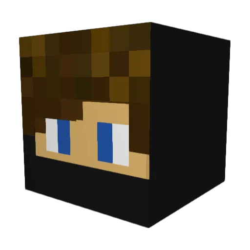 misticalesea Minecraft avatar head, 3D render