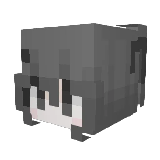 mistics Minecraft avatar head, 3D render