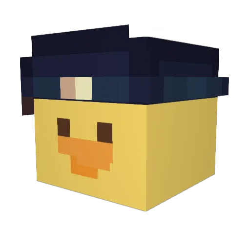 mistikon007 Minecraft avatar head, 3D render