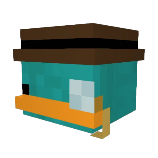 mistofminds Minecraft avatar head, 3D render