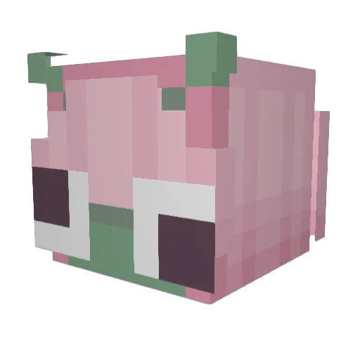 mistoreya Minecraft avatar head, 3D render