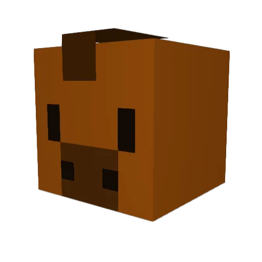 mistorsauce Minecraft avatar head, 3D render