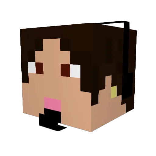 mistwagen Minecraft avatar head, 3D render
