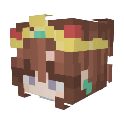mistyLoves Minecraft avatar head, 3D render