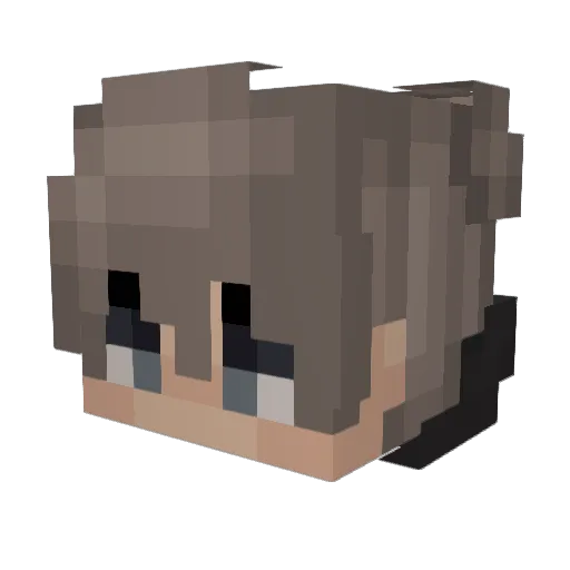 mistycon Minecraft avatar head, 3D render