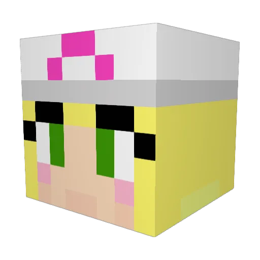 mistydawn132 Minecraft avatar head, 3D render