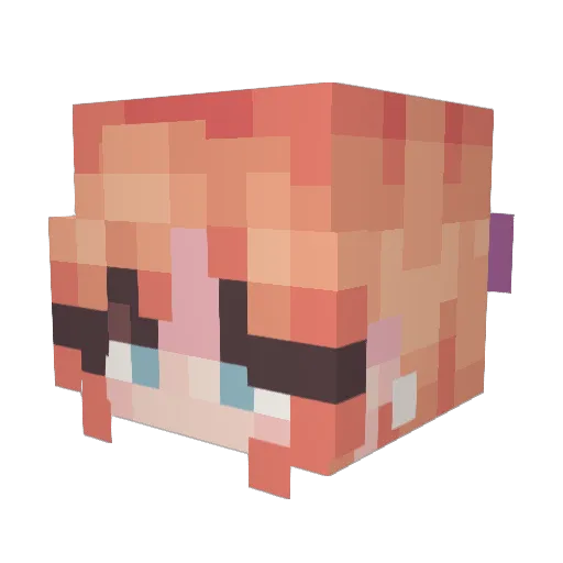 mistyeris Minecraft avatar head, 3D render