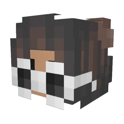mistyfly Minecraft avatar head, 3D render