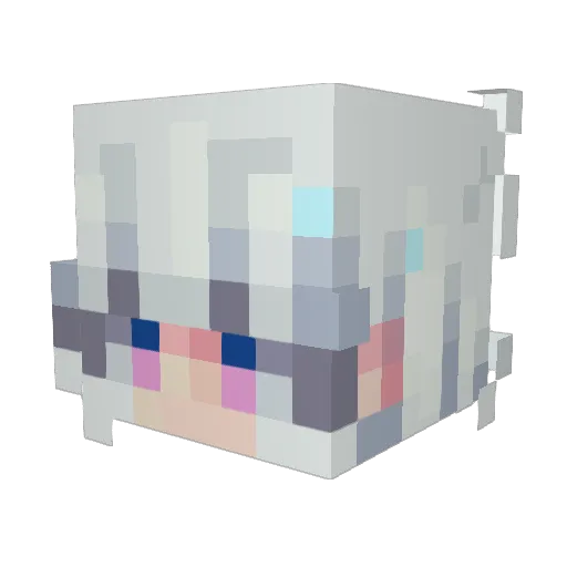 mistymeadoww Minecraft avatar head, 3D render