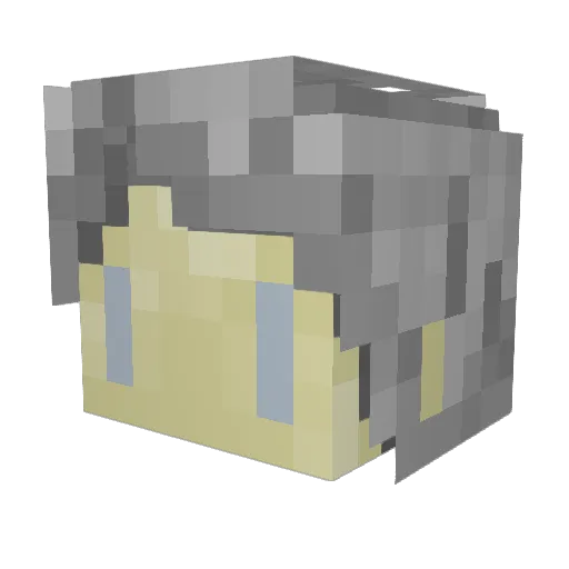 mistypixel Minecraft avatar head, 3D render