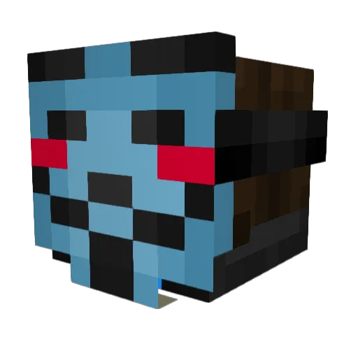 mistyweepz Minecraft avatar head, 3D render