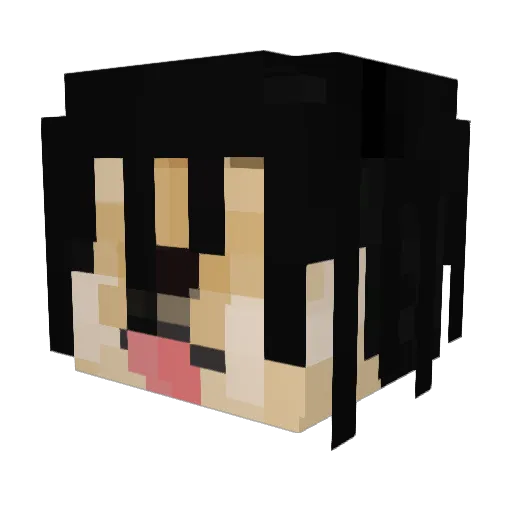 mistyyixx Minecraft avatar head, 3D render