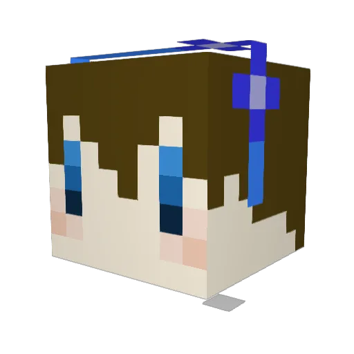misuke373 Minecraft avatar head, 3D render