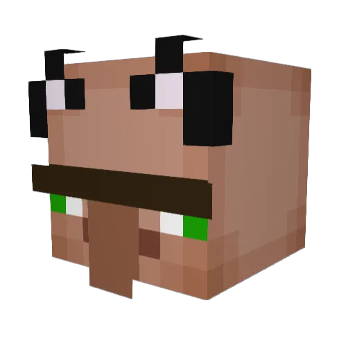 misulkoo Minecraft avatar head, 3D render