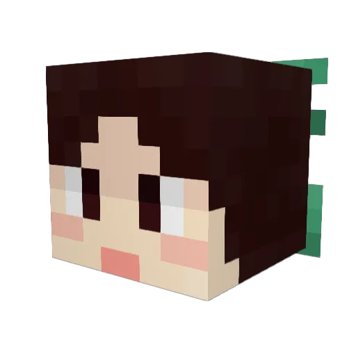 misumar_ Minecraft avatar head, 3D render