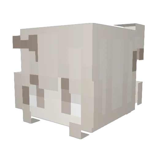 miszoraa Minecraft avatar head, 3D render