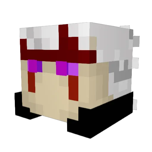 mitachio Minecraft avatar head, 3D render