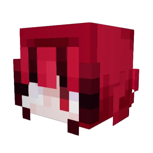 mitada Minecraft avatar head, 3D render