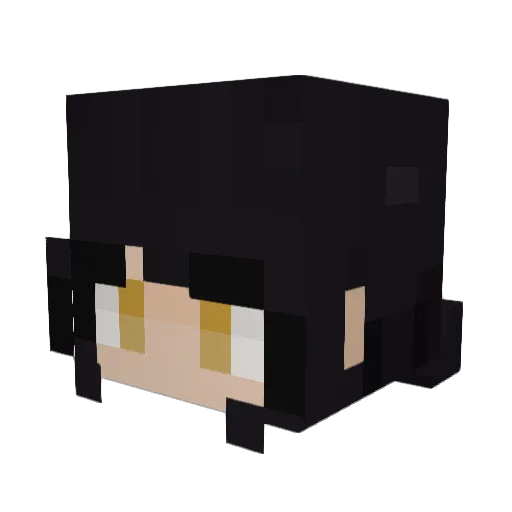 mitakanaparede Minecraft avatar head, 3D render