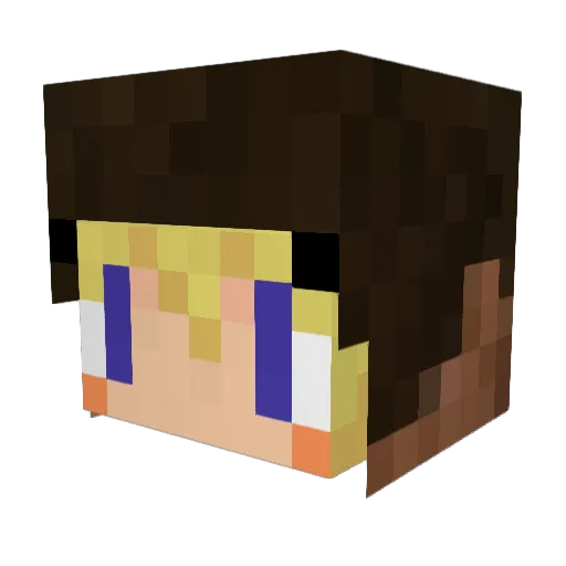 mitarin1207 Minecraft avatar head, 3D render