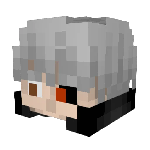 mitasann1110 Minecraft avatar head, 3D render