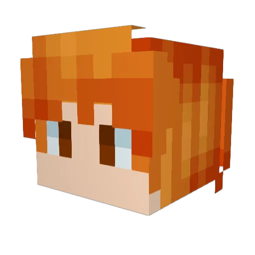 mitchdh89 Minecraft avatar head, 3D render