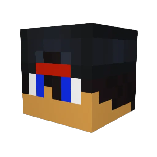 mitchelb9 Minecraft avatar head, 3D render
